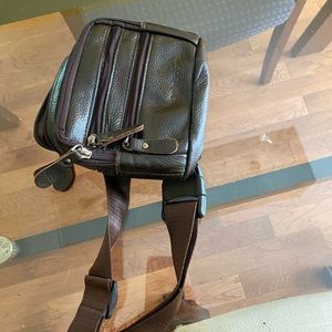 Brown leather Fanny pack
